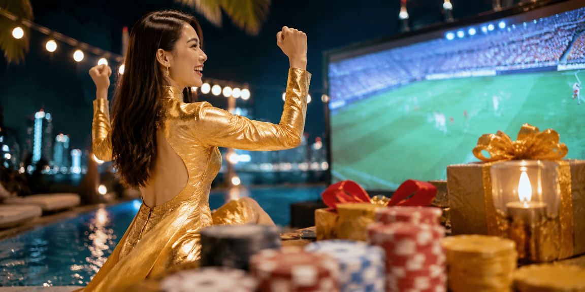 Khách hàng thưởng thức cá cược thể thao tại Nha Trang với trang phục áo dài